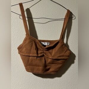 Wool knit bralette